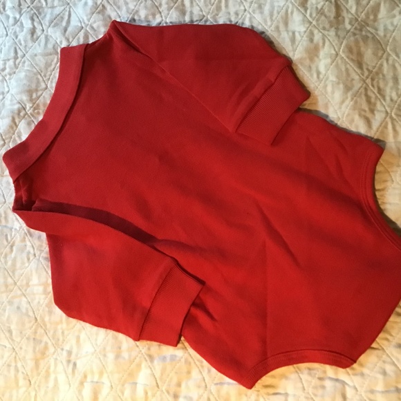 Long sleeved red onesie-12 mon- NWT - Picture 5 of 5